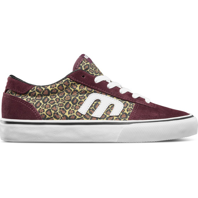 Etnies CALLI-VULC Skate Sko Dame , Burgunder/Brune O108